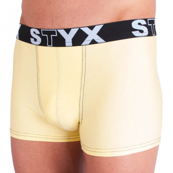 Boxers homme Styx sport élastique jaune clair (G5)