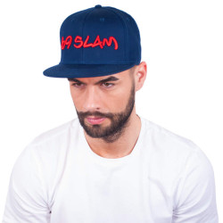 Casquette avec visière 69SLAM bleu foncé