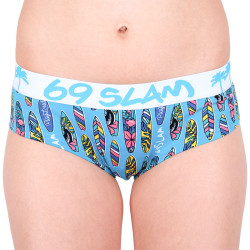 Culotte femme 69SLAM boxer bambou surfboard bleu