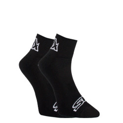 Chaussettes Styx cheville noires avec logo blanc (HK960)