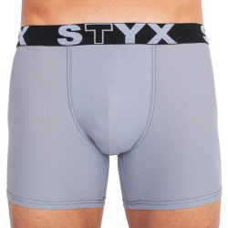 Boxers homme Styx long sport élastique gris clair (U1067)