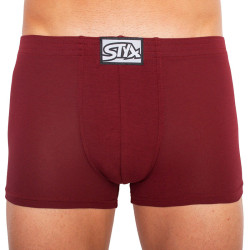 Boxers homme Styx caoutchouc classique burgundy (Q1060)