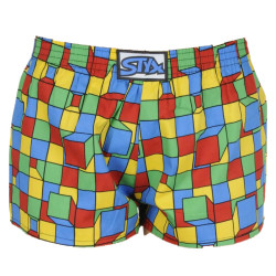 Caleçons pour enfants Styx art caoutchouc classique cubes (J959)