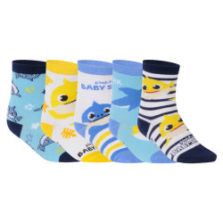 5PACK chaussettes bébé Cerdá Baby Shark multicolore (2200007399)