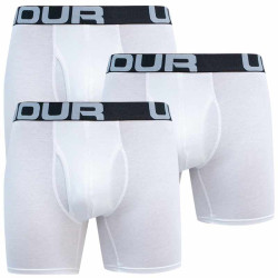 3PACK Boxers homme Under Armour oversized blanc (1363617 100)