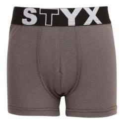 Boxers enfant Styx sport élastique gris foncé (GJ1063)