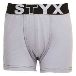 Boxers enfant Styx sport élastique gris clair (GJ1067)