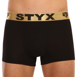 Boxers homme Styx / KTV sports élastique noir - élastique doré (GTZ960)