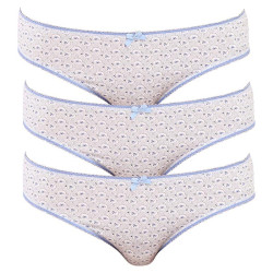 3PACK culotte femme Molvy bleu (3MD-792-KEU)