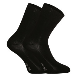 Chaussettes Gino bambou sans couture noir (82003)