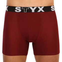 Boxers homme Styx long sport élastique bordeaux (U1060)