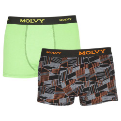 2PACK Boxers homme Molvy multicolore (2MP-2637-BEU)