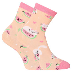 Chaussettes pour bébé heureux Dedoles Chat avec pastèque (GMKS183)