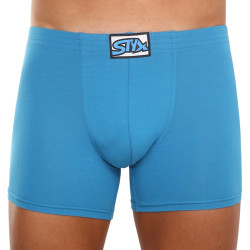 Boxers homme Styx long classique élastique bleu (F969)