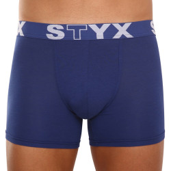 Boxers homme Styx long sport élastique bleu foncé (U968)