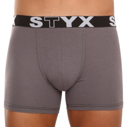 Boxers homme Styx long sport élastique gris foncé (U1063)