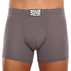 Boxers homme Styx long classique élastique gris foncé (F1063)