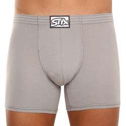 Boxers homme Styx long caoutchouc classique light grey (F1062)