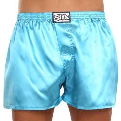 Caleçons homme Styx caoutchouc classique satin blue (C967)