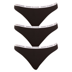 3PACK culotte femme Tommy Hilfiger noir (UW0UW02828 0R7)