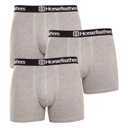 3PACK Boxers homme Horsefeathers Dynasty gris chiné (AM067C)