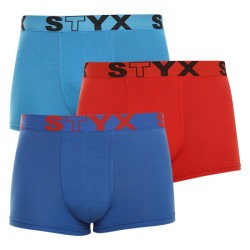 3PACK Boxers homme Styx sport élastique multicolore (G9676964)