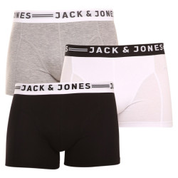 3PACK Boxers homme Jack and Jones multicolore (12081832 - light grey)