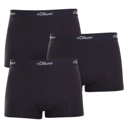 3PACK Boxers homme S.Oliver bleu foncé (JH-34B-31184142)