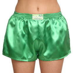 Caleçons femme Styx classique élastique satin vert foncé (L689)