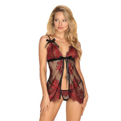 Ensemble pour femmes Obsessive multicolore (Redessia babydoll)