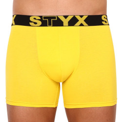 Boxers homme Styx long sport élastique jaune (U1068)