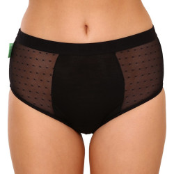 Bodylok Culotte menstruelle Bambou Taille haute Noir Menstruations abondantes (BD2204)