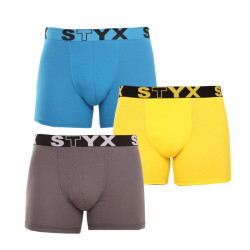 3PACK Boxers homme Styx long sport élastique multicolore (U9696863)