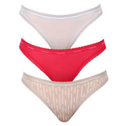 3PACK culotte femme Calvin Klein multicolore (QD3804E-6VW)