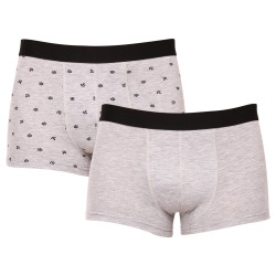 2PACK Boxers homme Molvy gris (MP-1071-BEU)