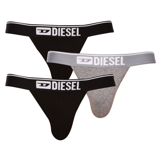 3PACK jockstraps pour hommes Diesel multicolore (00SH9I-0GDAC-E4366)