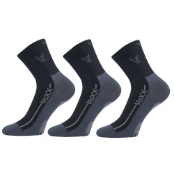 3PACK chaussettes VoXX noires (Barefootan-black)