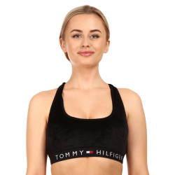 Soutien-gorge pour femmes Tommy Hilfiger micro peluche noir (UW0UW03979 BDS)