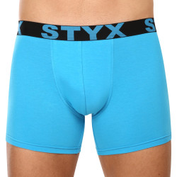 Boxers homme Styx long sport élastique bleu clair (U1169)