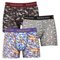 3PACK Boxers homme Benysøn bambou multicolore (BENY-7010)