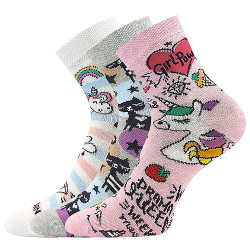 3PACK chaussettes pour enfants Lonka multicolore (Dedotik - Mix F)