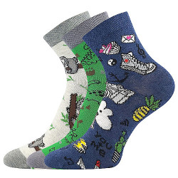 3PACK chaussettes pour enfants Lonka multicolore (Dedotik - Mix E)