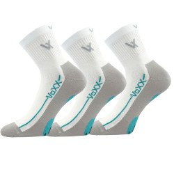 3PACK chaussettes VoXX blanc (Barefootan-white)