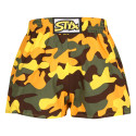 Caleçons pour enfants Styx art caoutchouc classique camouflage yellow (J1559)