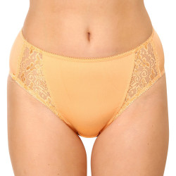 Culotte femme Gina orange avec dentelle (10120)