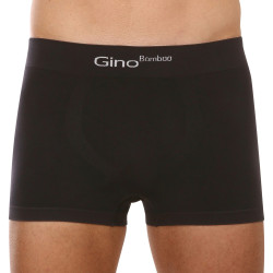 Boxers homme Gino bambou sans couture noir (53004)