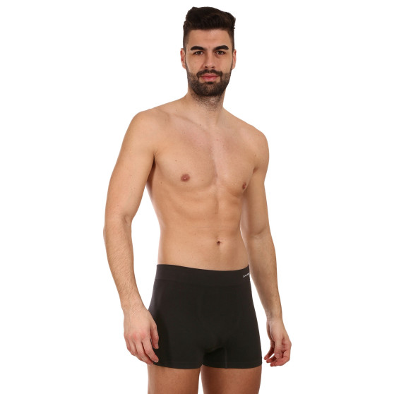 Boxers homme Gino sans couture bambou noir (54005)