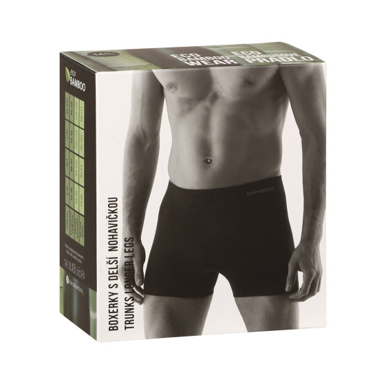 Boxers homme Gino sans couture bambou noir (54005)