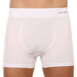 Boxers homme Gino sans couture bambou blanc (54005)