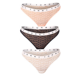 3PACK String femme Tommy Hilfiger multicolore surdimensionné (UW0UW04514 0XW)